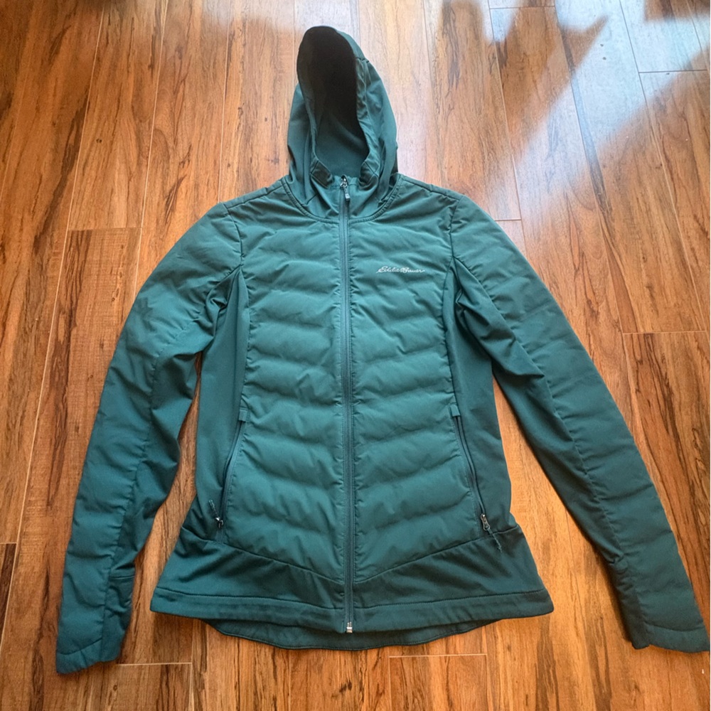 Eddie Bauer Women’s Green Hooded Jacket / Size Women’s TM